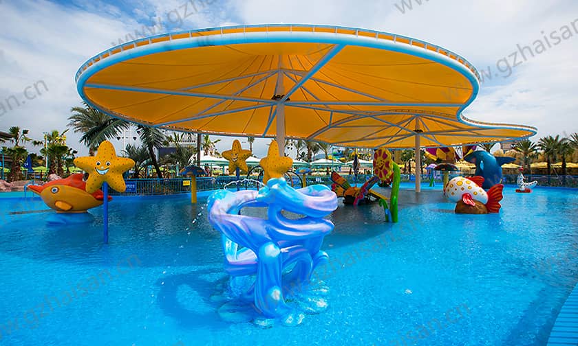 浙江宁波大目湾阿拉的海水上乐园小谐游乐场戏水小品
